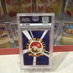 PSA 8 Brock's Rhydon 1998 Gym Heroes Japanese 112 Holo Pokemon Card With Swirl - Image 2