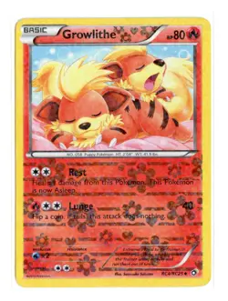 Growlithe RC4/RC25 U Holo Legendary Treasures: Radiant Collection Pokemon HP - Image 1