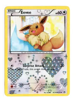 Eevee RC14/RC25 U Holo Legendary Treasures: Radiant Collection Pokemon TCG MP - Image 1