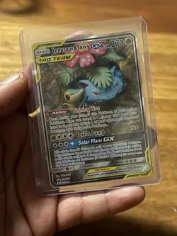 Pokemon TCG Venusaur & Snivy GX SM229 Full Art Tag Team Promo - Image 3