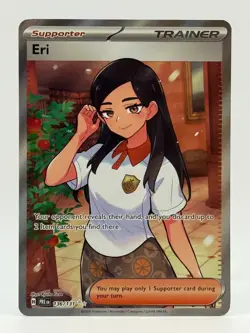 2025 NM Pokemon Eri 136/131 UR Prismatic Evolutions Near Mint Ultra Rare - Image 1