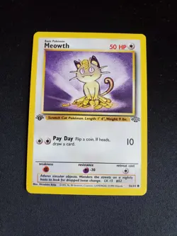 1999 Vintage Pokemon WOTC 1st Edition Jungle Meowth #56/64 - FREE SHIPPING - NM - Image 1