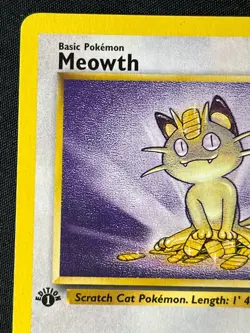 Pokemon TCG 1999 Meowth 56/64 1st Edition Jungle WotC Near Mint NM - Image 3