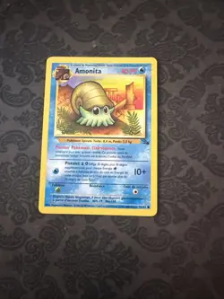 Omanyte 52/62 French Fossil Set Common Pokemon TCG Vintage D1 - Image 1