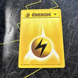 1999 Pokemon Lightning Energy 100/102 1st Edition French - Image 1