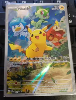 Pikachu 027 promo sealed Near Mint ETB PROMO SCARLET AND VIOLET POKEMON - Image 1