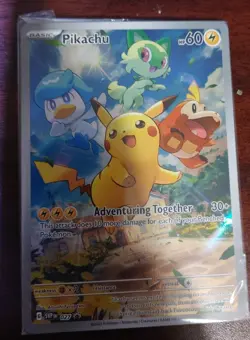 Pikachu 027 promo sealed Near Mint ETB PROMO SCARLET AND VIOLET POKEMON - Image 4