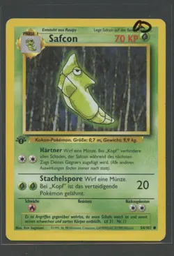 Safcon 1. Edition | Basis Set 54/102 | Pokemon Karte Deutsch GD Base Set 1999 - Image 1