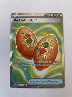 Pokemon Mega Evolution Buddy Buddy Poffin 167/132 Full Art Ultra Rare NM - Image 1