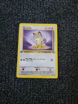 Pokemon Jungle Set 1st Edition Regular Finish Meowth 56/64 - NM-MT! OC998 - Image 1