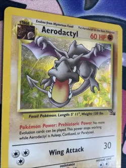 Pokemon - Aerodactyl 1st Edition - Fossil Set Non Holo - WOTC 1999 - MP Vintage - Image 4