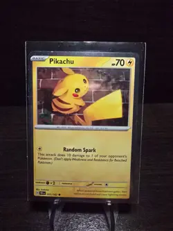 [NM] Pikachu - (Cosmo Holo) 51/162 Pokemon Temporal Forces Collectors Chest - Image 1