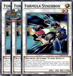 Yugioh! 3x Formula Synchron L5DD-ENY38 Common 1st Ed NM - Image 1