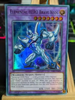 Elemental Hero Brave Neos SAST-EN035 Super Rare LP Yugioh Cards - Image 1