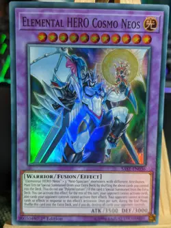 Elemental Hero Cosmo Neos SAST-EN036 Super Rare LP Yugioh Cards - Image 1