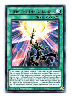 Piercing the Darkness - MP21-EN257 - Ultra Rare - 1st Edition Yugioh - Image 1