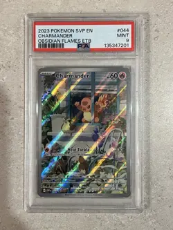 Pokemon Charmander TCG Obsidian Flames Promo Card SVP044 PSA 9 - Image 1