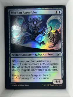 FOIL U 0063 Mechan Assembler Creature Robot Uncommon Edge of Eternities MTG Card - Image 1