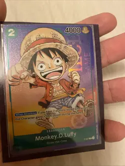 Monkey D Luffy P 037 Foil Holo Promo One Piece Card Game Limited 2023 Tcg sealed - Image 1