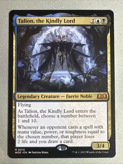MTG / Talion, the Kindly Lord / WOE / #215 / Regular / Mythic / NM - Image 1