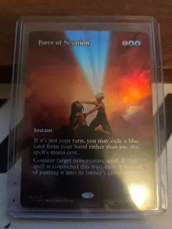 MTG Avatar the Last Airbender Force of Negation Borderless Holofoil M0013 - Image 1