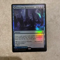 HoloFoil Sea Gate Restoration/Sea Gate, Reborn ZNR 076 Mythic Zendikar Rising NM - Image 1