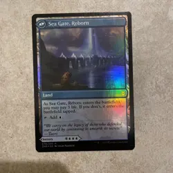 HoloFoil Sea Gate Restoration/Sea Gate, Reborn ZNR 076 Mythic Zendikar Rising NM - Image 2