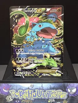 Pokemon Venusaur EX XY123 Black Star Promo STANDARD SIZE XY Generations LP 2 - Image 1