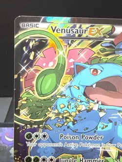Pokemon Venusaur EX XY123 Black Star Promo STANDARD SIZE XY Generations LP 2 - Image 2