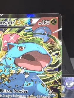 Pokemon Venusaur EX XY123 Black Star Promo STANDARD SIZE XY Generations LP 2 - Image 3