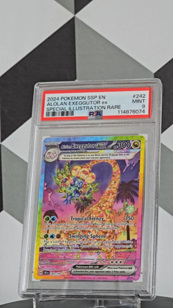 2024 POKEMON TCG - SURGING SPARKS #242 ALOLAN EXEGGUTOR EX SIR PSA 9 MINT ?? - Image 2