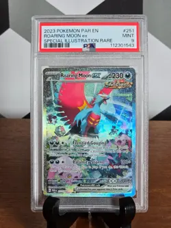 2023 POKEMON TCG - PARADOX RIFT #251 ROARING MOON EX SIR PSA 9 MINT ?? - Image 1