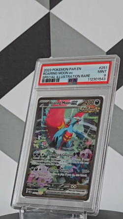 2023 POKEMON TCG - PARADOX RIFT #251 ROARING MOON EX SIR PSA 9 MINT ?? - Image 2