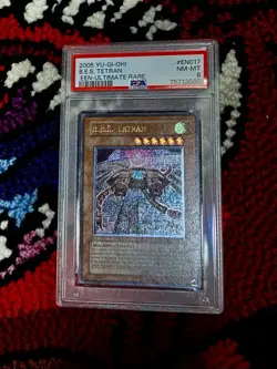 PSA 8 YuGiOh B.E.S. Tetran EEN-EN017 Ultimate Rare Elemental Energy EURO NM+ - Image 2