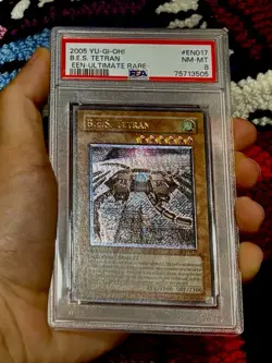 PSA 8 YuGiOh B.E.S. Tetran EEN-EN017 Ultimate Rare Elemental Energy EURO NM+ - Image 3