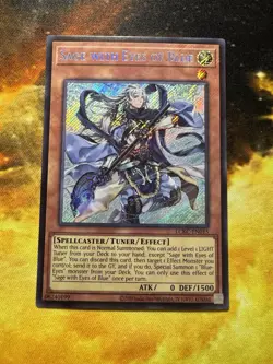 Sage with Eyes of Blue LCKC-EN015 Secret Rare Holo Foil Yugioh Mint! - Image 1