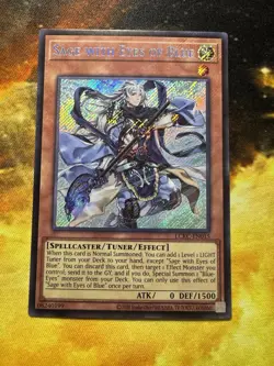 Sage with Eyes of Blue LCKC-EN015 Secret Rare Holo Foil Yugioh Mint! - Image 2