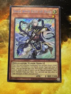 Sage with Eyes of Blue LCKC-EN015 Secret Rare Holo Foil Yugioh Mint! - Image 3