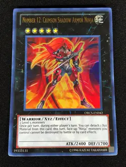 Yugioh Number 12: Crimson Shadow Armor Ninja ORCS-EN042 Ultra (NM) - Image 1