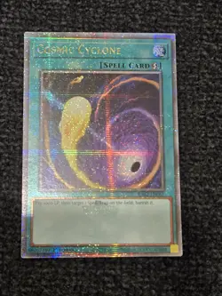 Cosmic Cyclone 1st Edition Quarter Century Secret Rare RA02-EN061 Yu-Gi-Oh! - Image 2