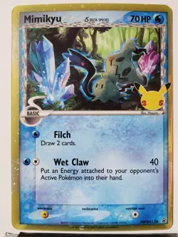 PROMO HOLO Mimikyu SWSH136 NM / M - Celebrations Sword Shield Pokemon Card - Image 1