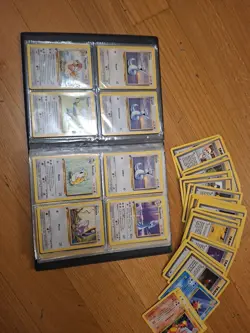 Pokemon TCG Lot 150 Cards Plus Collector Book All Base Set - Image 4