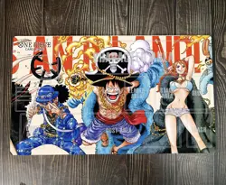 O-P Playmat Luffy Nami CCG OPCG Mat Trading Card Game Table Mat Mousepad & Bag - Image 1