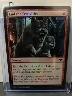 MTG End the Festivities FOIL #155/277 Innistrad: Crimson Vow Common NM/M - Image 1