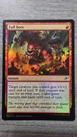 Full Bore (Uncommon Foil) #135 Edge of Eternities MTG NM - Image 1