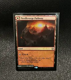 Needleverge Pathway Pillarverge Pathway Zendikar Rising Foil MTG NM - Image 1
