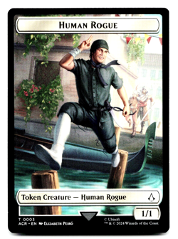 Human Rogue - Token Card - Universes Beyond: Assassin's Creed (ACR) MTG Magic - Image 1