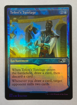 MTG - Teferi's Tutelage - Showcase - FOIL - Core Set 2021 - Image 1
