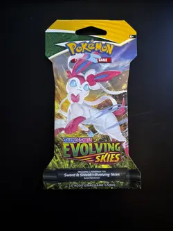 Pokemon TCG - Evolving Skies Sleeved Booster Pack Sword & Shield SEALED - Image 1