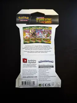 Pokemon TCG - Evolving Skies Sleeved Booster Pack Sword & Shield SEALED - Image 2